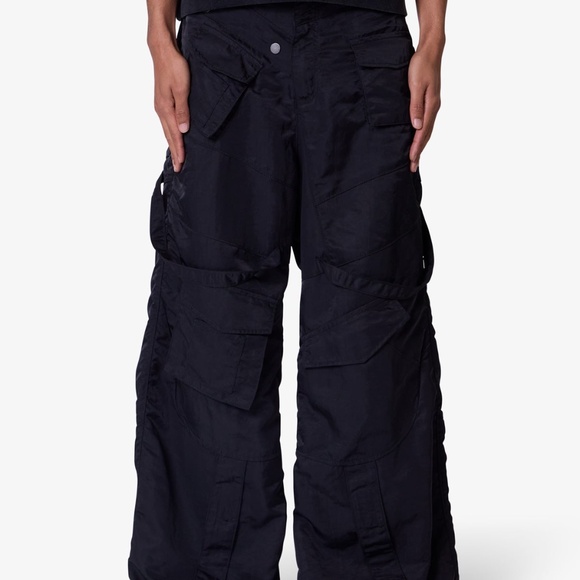 Mnml Cargo Drawcord Pants Mnml Strapped Up Raver Double Cargo